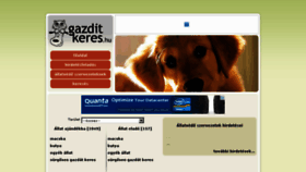 What Gazditkeres.hu website looked like in 2013 (10 years ago)