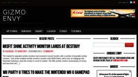 What Gizmoenvy.com website looked like in 2013 (10 years ago)