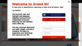 What Grandst.com website looked like in 2013 (10 years ago)