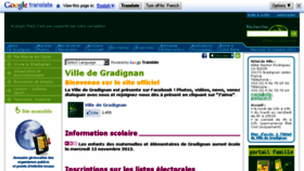 What Gradignan.fr website looked like in 2013 (10 years ago)