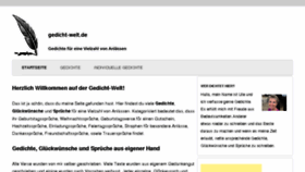 What Gedicht-welt.de website looked like in 2013 (10 years ago)