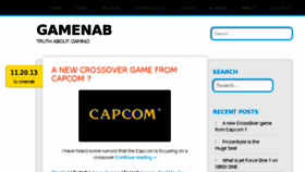 What Gamenab.net website looked like in 2013 (10 years ago)