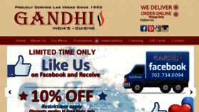 What Gandhicuisine.com website looked like in 2013 (10 years ago)