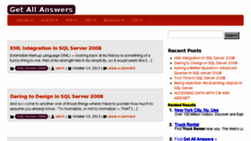 What Getallanswers.com website looked like in 2013 (10 years ago)