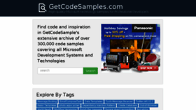 What Getcodesamples.com website looked like in 2013 (10 years ago)