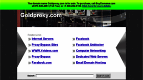What Goldproxy.com website looked like in 2013 (10 years ago)