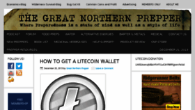 What Greatnorthernprepper.com website looked like in 2013 (10 years ago)