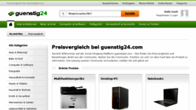 What Guenstig24.com website looked like in 2013 (10 years ago)