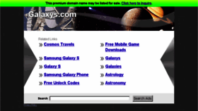 What Galaxys.com website looked like in 2013 (10 years ago)