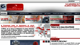 What G-truck.fr website looked like in 2013 (10 years ago)