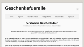 What Geschenkefueralle.de website looked like in 2014 (10 years ago)