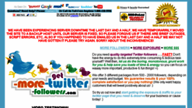 What Get-more-twitter-followers.com website looked like in 2014 (10 years ago)