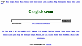 What Google.br.com website looked like in 2014 (10 years ago)
