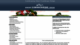 What Greatlandscapingideas.com website looked like in 2014 (10 years ago)