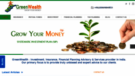 What Greenwealth.in website looked like in 2014 (10 years ago)