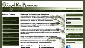 What Goodhopebotanicals.com website looked like in 2014 (10 years ago)