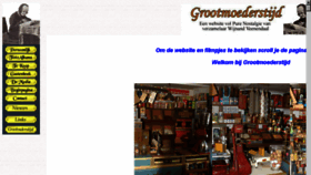 What Grootmoederstijd.nl website looked like in 2014 (10 years ago)