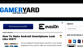 What Gameryard.org website looked like in 2014 (10 years ago)