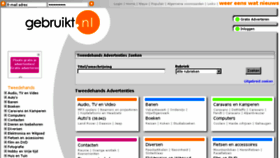 What Gebruikt.nl website looked like in 2014 (10 years ago)