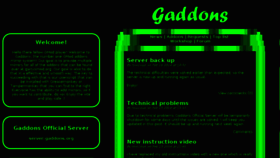 What Gaddons.org website looked like in 2014 (10 years ago)