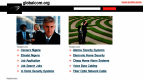What Globalcom.org website looked like in 2014 (10 years ago)