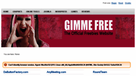 What Gimmefree.info website looked like in 2014 (10 years ago)