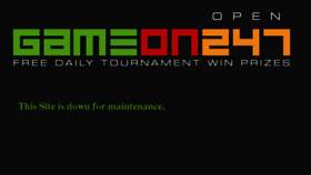What Gameon247.com website looked like in 2014 (10 years ago)
