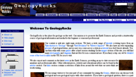 What Geologyrocks.co.uk website looked like in 2014 (10 years ago)