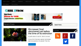 What Geekstrom.com website looked like in 2014 (10 years ago)