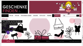 What Geschenkefinden.de website looked like in 2014 (10 years ago)