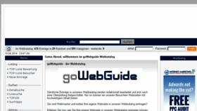 What Gowebguide.de website looked like in 2014 (10 years ago)