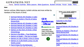 What Gewatkins.net website looked like in 2014 (10 years ago)