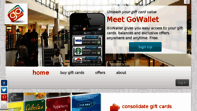 What Gowallet.com website looked like in 2014 (10 years ago)