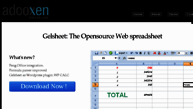 What Gelsheet.org website looked like in 2014 (10 years ago)