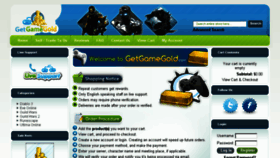 What Getgamegold.com website looked like in 2014 (10 years ago)