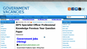 What Governmentvacancies.in website looked like in 2014 (10 years ago)