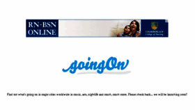 What Goingon.com website looked like in 2014 (10 years ago)
