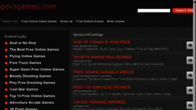 What Gekogames.com website looked like in 2014 (10 years ago)