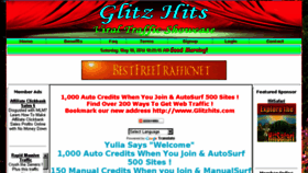 What Glitzhits.com website looked like in 2014 (9 years ago)