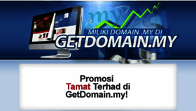 What Getdomain.my website looked like in 2014 (9 years ago)
