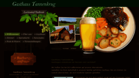 What Gasthaus-tannenkrug.de website looked like in 2014 (10 years ago)
