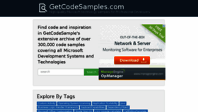 What Getcodesamples.com website looked like in 2014 (9 years ago)