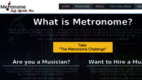 What Gometronome.com website looked like in 2014 (9 years ago)