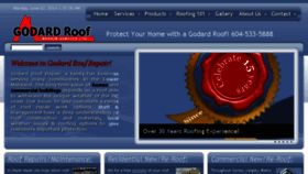 What Godardroof.com website looked like in 2014 (9 years ago)