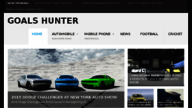 What Goalshunter.com website looked like in 2014 (9 years ago)