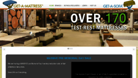 What Getamattress.com website looked like in 2014 (9 years ago)