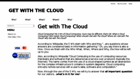 What Getwiththecloud.com website looked like in 2014 (9 years ago)