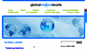 What Globalmatrixleads.com website looked like in 2014 (9 years ago)