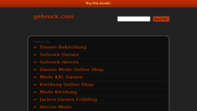 What Gehrock.com website looked like in 2014 (9 years ago)