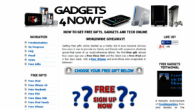What Gadgets4nowt.co.uk website looked like in 2014 (9 years ago)